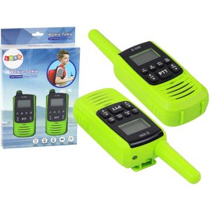 Groene walkietalkie - voor kinderen - 3km bereik