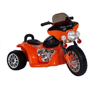 Elektrische kindermotor Oranje Trike driewieler - 12V bestuurbaar