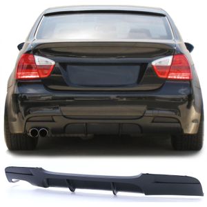 Achterdiffusor - BMW E90 E91 - Zwart Mat - Hoogwaardig ABS - 100% Passend