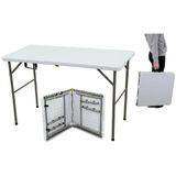 Inklapbare cateringtafel - 120x60 - Wit - 100kg