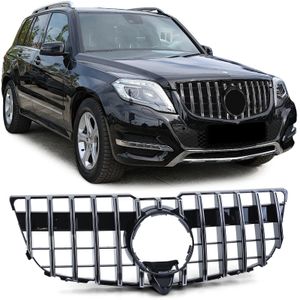 Radiateurgrill - Mercedes GLK X204 Facelift 12-15 - Sport Optiek - Zwart Glans/Chroom