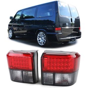 Achterlichten - voor VW T4 - LED-lichten - rood zwart