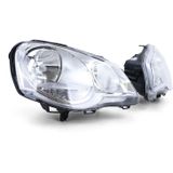 Koplampen voor VW Polo 9N3 04/2005-05/2009 - H7/H1 - inclusief stelmotor - helder glas