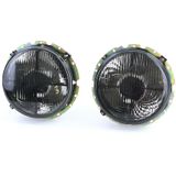 Koplamp zwarte rook met dradenkruis voor VW Caddy I 82-92 + Jetta I 79-84