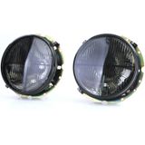 Koplamp zwarte rook met dradenkruis voor VW Caddy I 82-92 + Jetta I 79-84