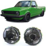 Koplamp zwarte rook met dradenkruis voor VW Caddy I 82-92 + Jetta I 79-84