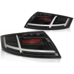 Achterlichten voor Audi TT 04 06-02 14 ZWART LED STRIP