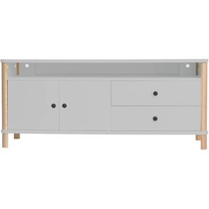 Ashme TV meubel lichtgrijs | 140cm breed | FSC gecertificeerd