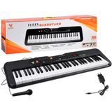 Keyboard piano - met microfoon - 61 toetsen - 83x24x8 cm