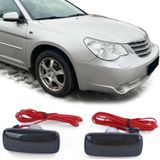 Zijkant knipperlichten - Chrysler Sebring JS 06-10 / Town & Country-type 08-15 - gerookt zwart