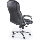 FOSTER - bureaustoel - eco leer - 68x118-125x74 cm - zwart