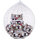 Kussen voor hangstoelmand incl. rugdeel 2-delige set style modern