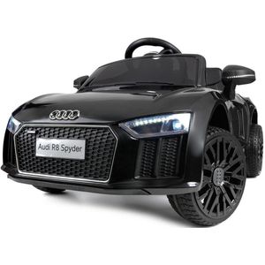 Elektrische kinderauto - accu auto - Audi R8 Spyder -  zwart
