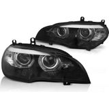 Koplampen Xenon BMW X5 E70 07-10 AE DRL LED ZWART AFS HID