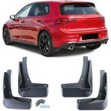 Spatlappen - voor VW Golf 8 vanaf 11/2019 - 4-delig - R-Line - zwart