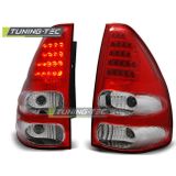 Achterlichten TOYOTA LAND CRUISER 120 03-09 ROOD HELDER LED