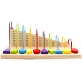 Houten telraam - educatie kinder speelgoed - met blokken & cijfers