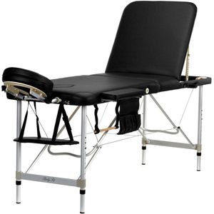 Massagetafel - inklapbaar - 3-segment - verstelbaar 66-87 cm