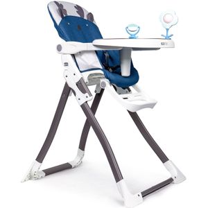 Kinderstoel - eetstoel baby - inklapbaar - 48x68x94 cm - blauw