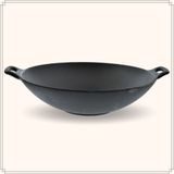 OTIX Gietijzeren wokpan - Alle warmtebronnen - Inductie - Wok - Zwart - 31cm - Gietijzer - Wokpannen