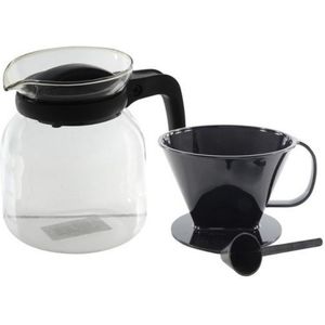 Orange85 Koffiekan - Koffiepot - Met Filterhouder - 1,2L - 250x12.5x12.5 cm - Glas