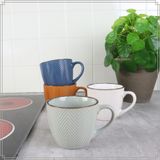 OTIX Koffiekopjes met Oor Koffietassen Set van 8 Verschillende kleuren Aardewerk 250 ml HEATHER