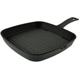 Orange85 Grillpan - Gietijzer - Vierkant - 23 x 23 cm - Voor alle warmtebronnen - Pan