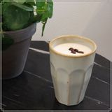 OTIX Cappuccino Mokken 330 ml Koffietassen Latte Macchiato Glazen Set van 4 Porselein Zonder Oor Multicolor Koffiemokken FERN
