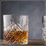 OTIX Whiskey Glazen - Set van 4 - Kristal - Stijlvol - 230 ml - Dik Glas - Stevig - Sierlijk