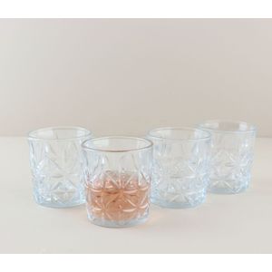 OTIX Whiskey Glazen - Set van 4 - Kristal - Stijlvol - 230 ml - Dik Glas - Stevig - Sierlijk