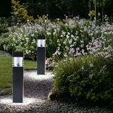 HIXA Tuinverlichting op Zonne Energie LED Tuinfakkel Buiten 8 Stuks Zwart