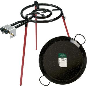 Paellapan - 46 cm - met Brander - Paellabraai