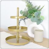 OTIX Etagere - 3 Laags - Serveertoren - Goud - Metaal