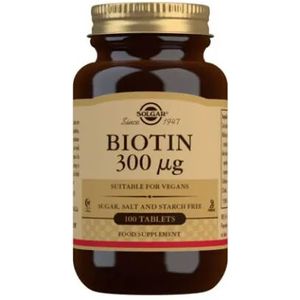 Solgar Biotin 300 µg Tablets - Pack of 100