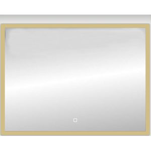 Best-Design Nancy Isola Mat-Goud LED spiegel B=100 x H=80cm