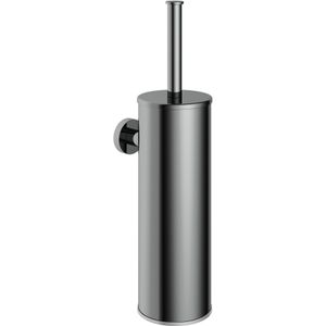 Hotbath Cobber WC-borstelgarnituur Wandmodel Zwart Chroom