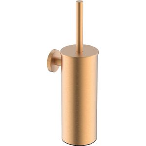 Alonzo toiletborstel met houder geborsteld brons koper