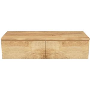 Arcqua Onderkast Living natural oak 120x30 cm 2 lades