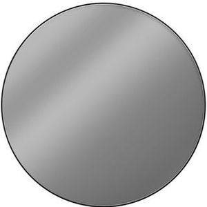 Looox Spiegel Black Line Round, matt black frame, diameter 80 cm