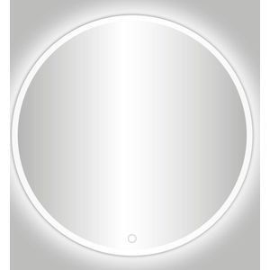 Best-Design White Venetie-Thin ronde spiegel Mat-Wit incl. led verlichting 60 cm