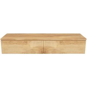 Arcqua Onderkast Living natural oak 160x30 cm 2 lades