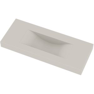 Ideavit Wastafel Solidvolo 120x48x11 cm Solid Surface Mat Wit