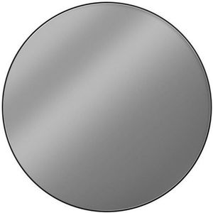 Looox Spiegel Black Line Round, matt black frame, diameter 50 cm