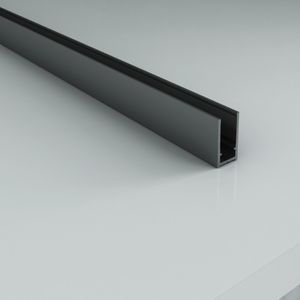 Creavit Aloni Muurprofiel Voor Douchewand Gunmetal Grijs 200cm