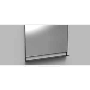 Badkamerspiegel Reflect Arcqua planchet 120x80 mat zwart