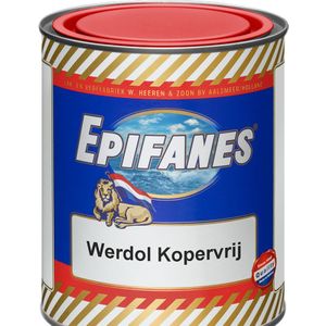 Epifanes Werdol kopervrij  Rood, 2.0 ltr | Antifouling