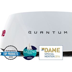 Raymarine Quantum Q24C 45 cm radar met 10mtr voedingskabel en 10mtr datakabel