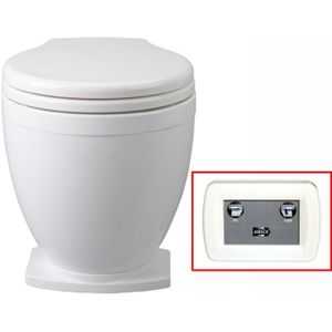 Jabsco Lite flush elektrisch toilet met 2-knops bedieningspaneel  12V