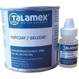 Talamex Topcoat/ Gelcoat  Kleurpigment 20ml ral 5015 hemelsblauw