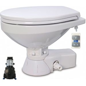 Jabsco Quiet flush stil regular elektrisch toilet met spoelwaterpomp en soft closing